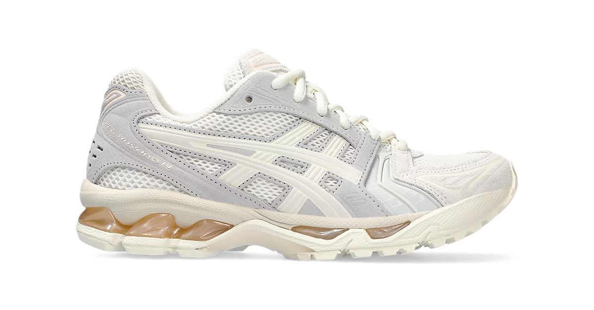 Der stilvolle tiger asics GEL-Kayano 14 „Cream/Blush“ für Damen